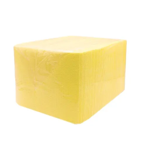 Нагрудник-салфетка одноразовый, нестерильный, двухслойный, размер 32,5x45 см, 400 шт., цвет  желтый