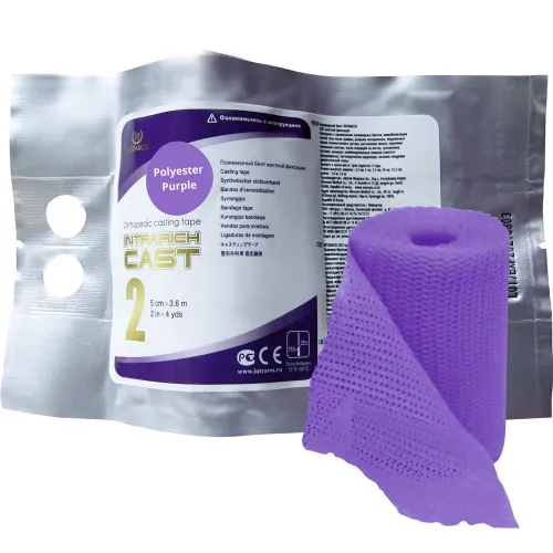 Бинт полимерный IR-0029 5см х 3.6м INTRARICH CAST фиолетовый