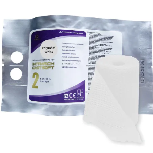 Бинт полимерный IR-SC0021 5см х 3.6м INTRARICH CAST SOFT белый