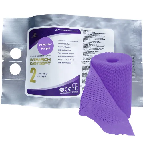 Бинт полимерный IR-SC0029 5,0см х 3.6м INTRARICH CAST SOFT фиолетовый
