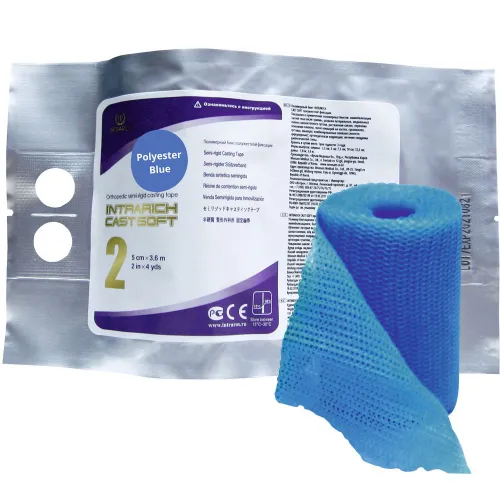Бинт полимерный IR-SC0024 5см х 3.6м INTRARICH CAST SOFT голубой