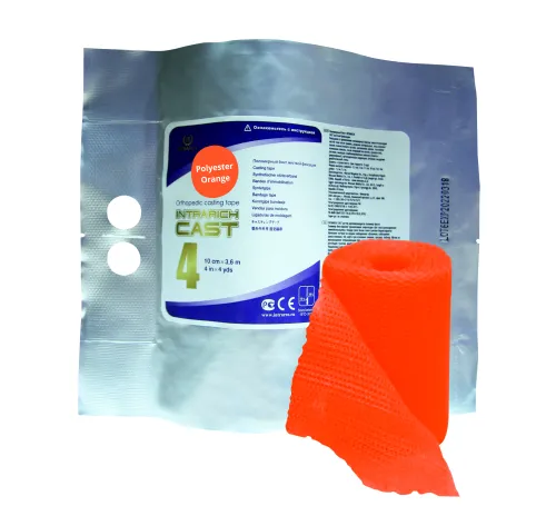 Бинт полимерный IR-004Е 10см х 3.6м INTRARICH CAST оранжевый