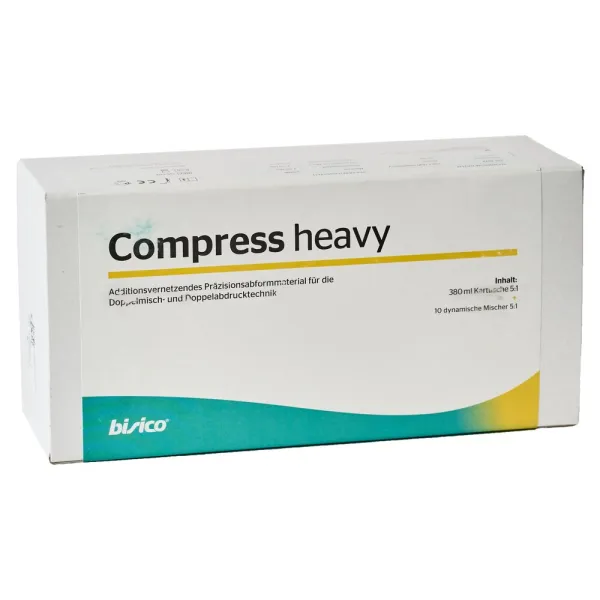 Bisico Compress heavy Гидрофильный базовый материал для сэндвич-техники, цвет желтый (1 картридж 380