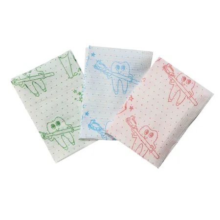 JNB Салфетки с рисунком "Зуб"  (цвет рисунка синий) (33х45см) /500 шт./  Code:(11092)