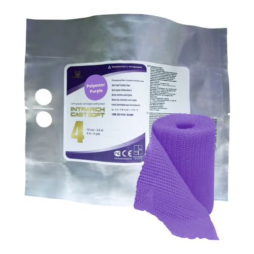 Бинт полимерный IR-SC0049 10см х 3.6м INTRARICH CAST SOFT фиолетовый
