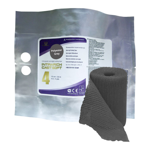 Бинт полимерный IR-SC0047 10см х 3.6м INTRARICH CAST SOFT серый