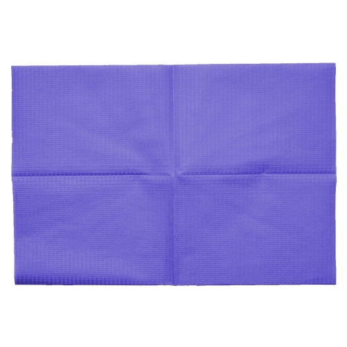 JNB Стоматологические 2-слойные нагрудники-салфетки (цвет фиолетовый) (33 х 45см) арт. 12008