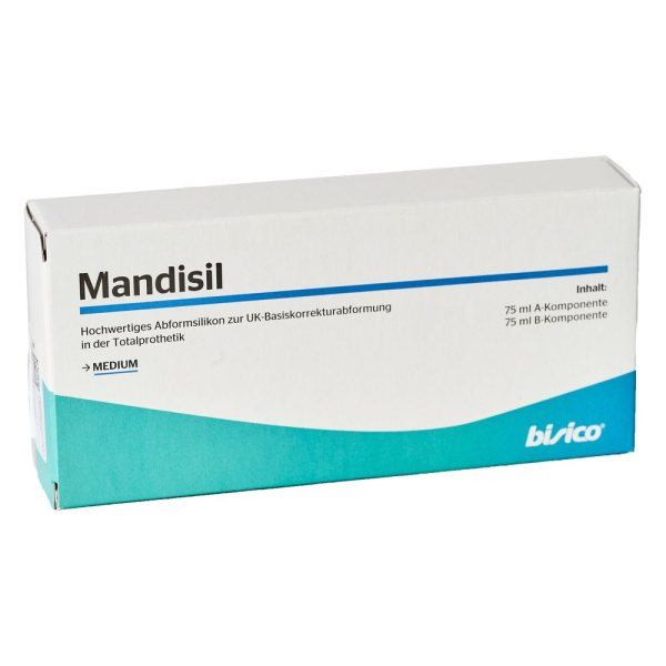 Bisico Mandisil 200g/150ml Специальный коррегирующий материал для нижней челюсти артикул №01220