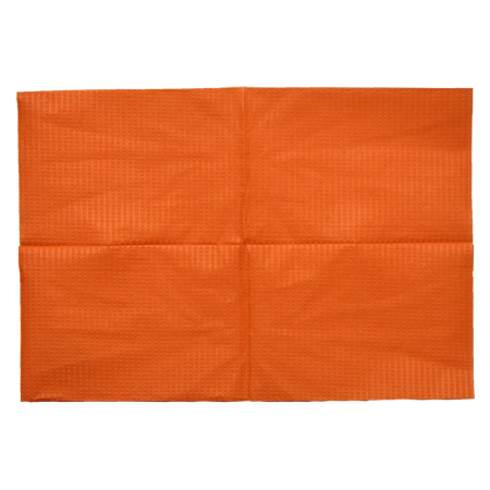 JNB Стоматологические 2-слойные нагрудники-салфетки (цвет темно-оранжевый) (33 х 45см) арт.12003