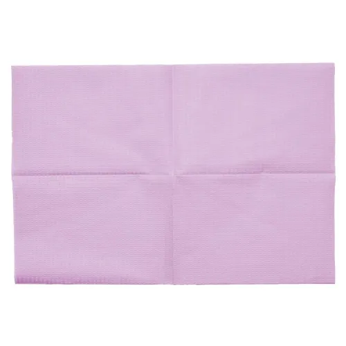 JNB Стоматологические 2-слойные нагрудники-салфетки (цвет розовый) (33 х 45см) /500 шт./ Code: 11140